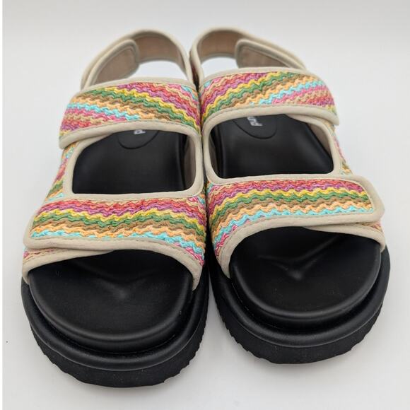 ABound Chance Platform Sandal Women's Yellow Clover Multi Size US10M EU41 - Picture 2 of 11